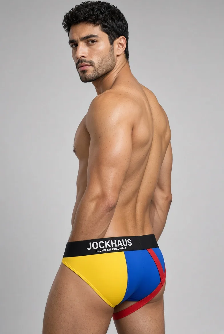 JOCKHAUS Tricolor Brief, back view